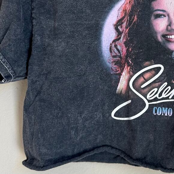 Salena Cropped Graphic Band Tee Women's Small Retro 90s 1990s Latina Festival - Picture 4 of 8